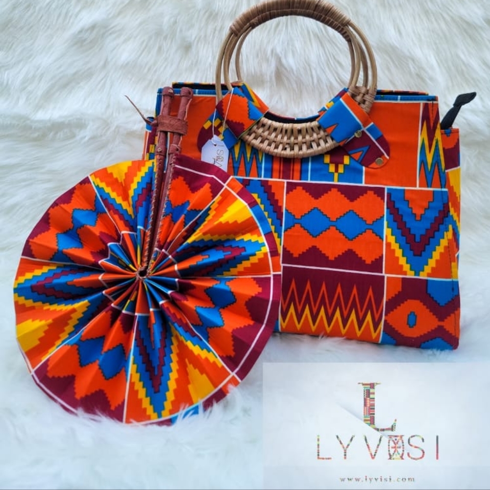 Nsurago Handbag and Heirloom Fan